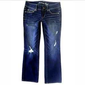 NWOT American Eagle Slim boot Dark wash Low rise